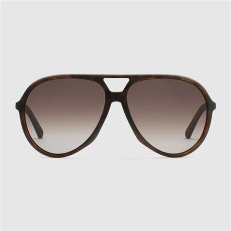 injected aviator sunglasses gucci